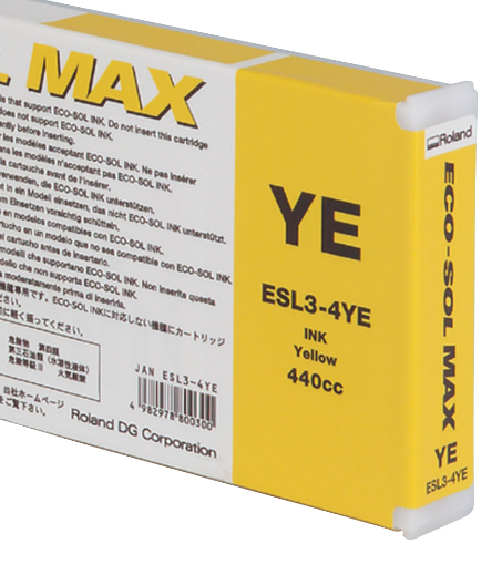 CARTUCHO TINTA ROLAND ECOSOLMAX 1 AMARILLO 440M.L