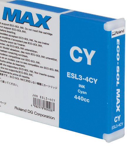 CARTUCHO TINTA ROLAND ECOSOLMAX 1 CYAN 440ml.