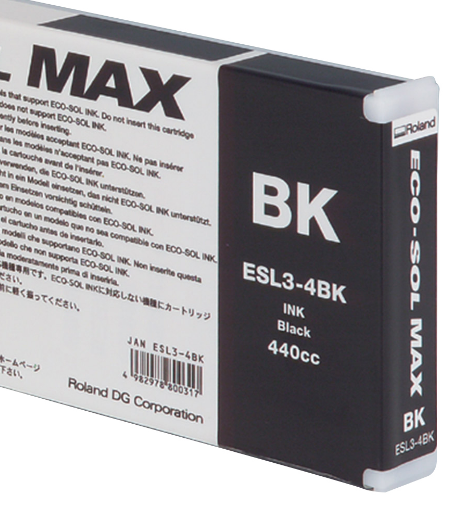 CARTUCHO TINTA ROLAND ECOSOLMAX 1 NEGRO 440ml.