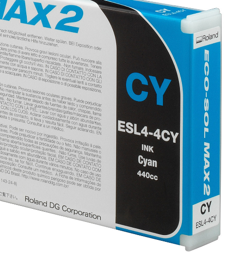 CARTUCHO TINTA ROLAND ECOSOLMAX 2 ECOS.CYAN 440ml.