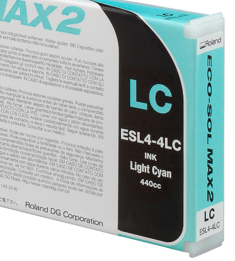 CARTUCHO TINTA ROLAND ECOSOLMAX 2 LC ECOS. LIGTH CYAN 440ml.