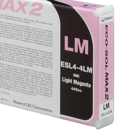 CARTUCHO TINTA ROLAND ECOSOLMAX 2 LM ECOS. LIGTH MAGENTA 440ml.