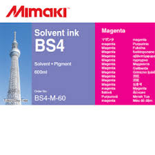TINTA ORIGINAL MIMAKI BS4 MAGENTA, 600 M.L. V 2.0 JV / CJV