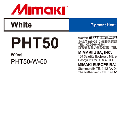[54PHT50WH/500] BOLSA TINTA DTF MIMAKI PHT50 BLANCO 500ML TFX150/300