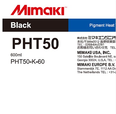 [54PHT50BK/600] BOLSA TINTA DTF MIMAKI PHT50 NEGRO 600ML TFX150/300