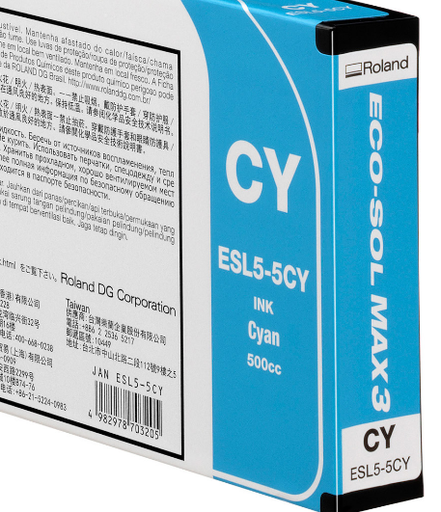 [8219293/3] CARTUCHO TINTA ROLAND ECOSOLMAX 3 ECOS.CYAN 500ml.