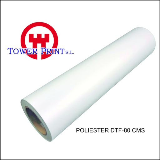 [TXZDTFPOL60] POLIESTER DTF UNIVERSAL MATE 60 X 100 MTS. PLANCHADO 140º EN 2" Y DESPEGADO EN CALIENTE