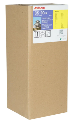 [54CS100YE] TINTA MIMAKI CS100 AMARILLO, ENVASE 2 LTS. SWJ320EA