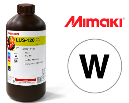 [54UVILUS120WH] TINTA UVI MIMAKI LUS120 BLANCO, 1L UJF-MKII