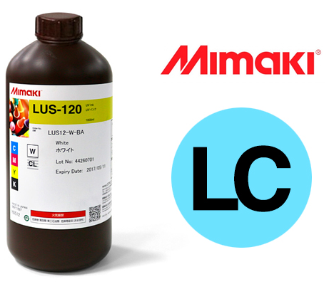 [54UVILUS120LC] TINTA UVI MIMAKI LUS120 LIGTH CYAN, 1L UJF-MKII