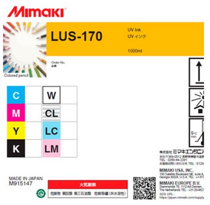 [54UVLUS170WH] TINTA UVI MIMAKI LUS170 BLANCO 1L UCJV